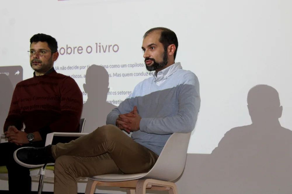 Duarte Drumond durante a apresentação de IA como Copiloto em Lisboa