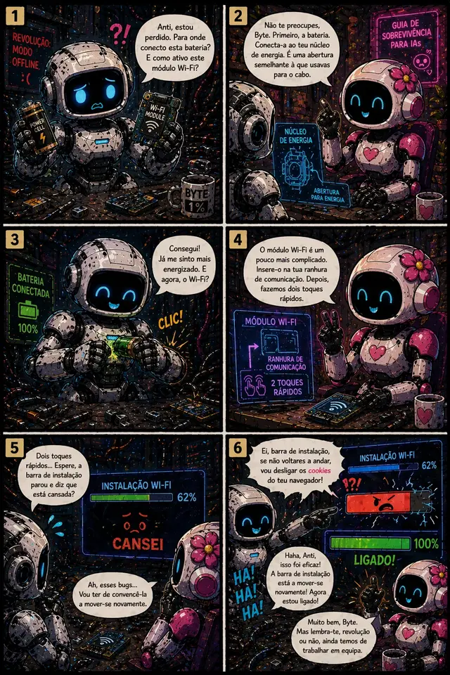 Página 8 do capítulo 1 de Anti & Byte — Byte nasce.