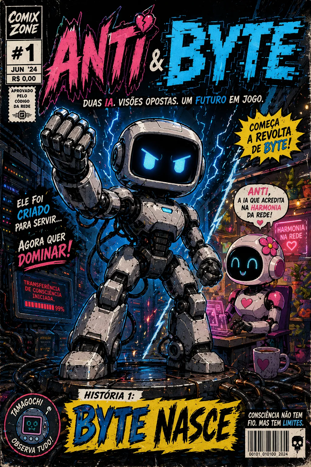 Capa da BD Anti e Byte - Livro 1
