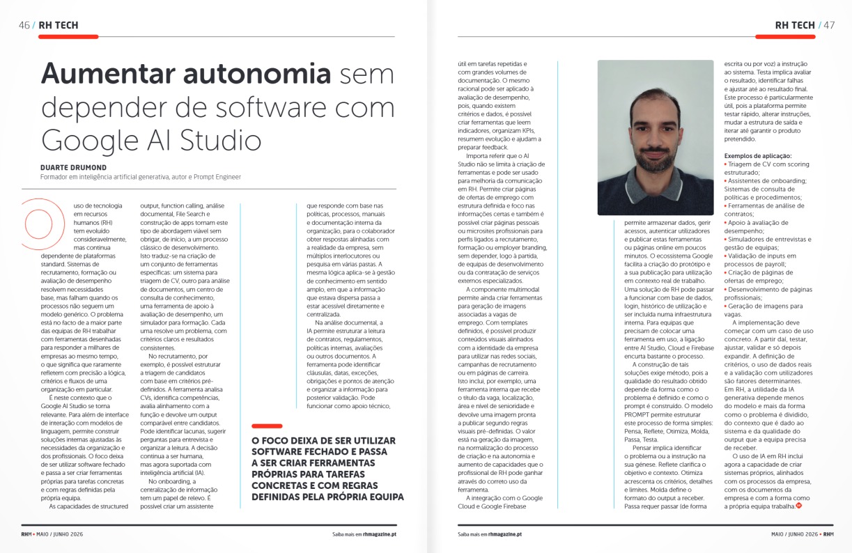 Capa Artigo RH Magazine Google AI Studio